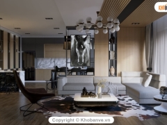 Model Su 2020 Livingroom Phòng khách,Bàn ăn nhà bếp