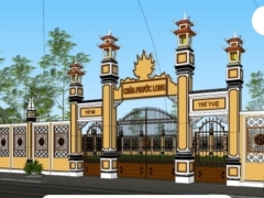 Model su cổng + hàng rào cho công trình tôn giáo đẹp