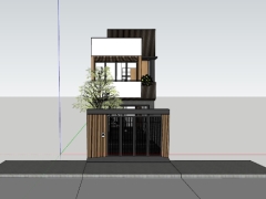Model su nhà 2 tầng 5x20m