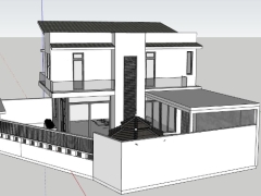 Model su nhà 2 tầng 8.5x13m 