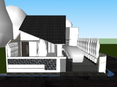 Model su nhà cấp 4 tầng diện tích xây dựng 11.15x12m