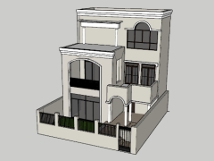 Model su nhà ở 3 tầng kích thước 6.3x8m