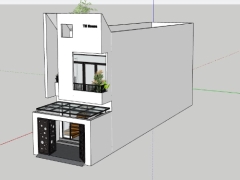 Model su nhà phố 2 tầng kt 4.5x18.3m