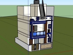 Model su nhà phố 3 tầng 5.3x8.7m đẹp