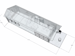 Model su nhà phố kích thước 3x11m - full nội thất