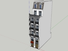 Model su shophouse nhà phố cổ điển 7 tầng kích thước 6x16.5m