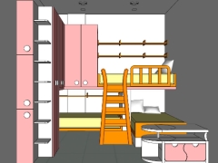 Model su thiết kế phòng ngủ cho bé gái