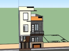 Model su việt nam nhà ở 3 tầng 6x15m
