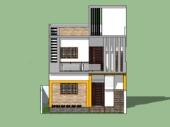 Model su việt nam nhà phố 2 tầng 6.8x11.9m