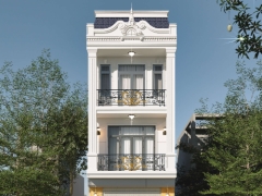 Nhà 2 tầng tân cổ điển 5x15m