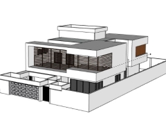 Nhà biệt thự 2 tầng 15x23m skp