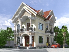 Nhà biệt thự 2 tầng 8.5x14m có chi tiết file bản vẽ kiến trúc và file .skp
