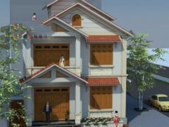 Nhà biệt thự 2 tầng 8.7x14x7m