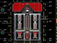Nhà biệt thự 3 tầng 1 tum diện tích thiết kế 11x13.5m