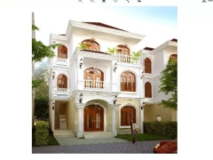 Nhà biệt thự 3 tầng kích thước xây dựng 10x13m hồ sơ