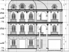 Nhà biệt thự 4 tầng 13.5x16m hồ sơ