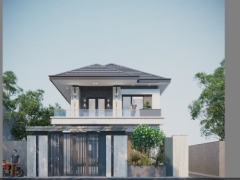 Nhà biệt thự hai tầng 8.4x20.5m