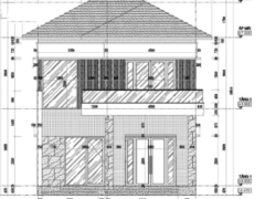 Nhà biệt thự mái nhật 2 tầng 8x15m  gồm