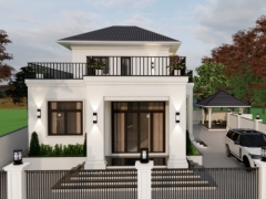 Nhà biệt thự mái thái 2 tầng