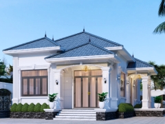 Nhà cấp 4 mái Nhật 8.22x14m