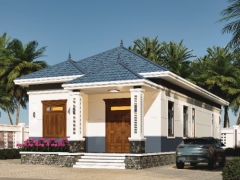 Nhà cấp 4 mái nhật 8x19m