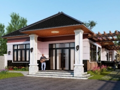 Nhà cấp 4 mái nhật 9.1x23.4m