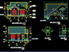 Nhà cấp 4 mái thái đẹp 8x13.2m