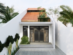 File sketchup,nhà gác lửng,su sân vườn