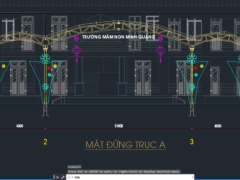 Nhà mái vòm trường mầm non