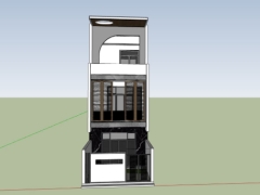 Nhà ở 3 tầng 5x20m