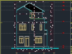 Nhà ở 3 tầng mái thái 10x11m
