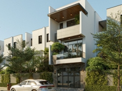 Nhà ở phố 3 tầng đẹp model skp