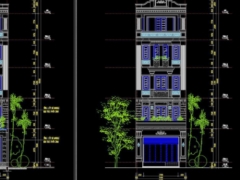 Nhà ở phố tân cổ điển 5 tầng 5.4x18.6m