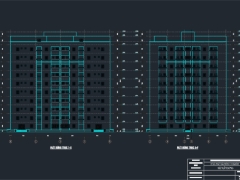Nhà ở văn phòng ct1 Hà Đông 10 tầng nổi, 1 tầng tum kích thước 38x29.1m