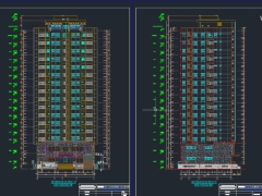 Nhà ở xã hội thành công tower 16 tầng nổi 1 tầng tum kích thước 21.1x23.9m