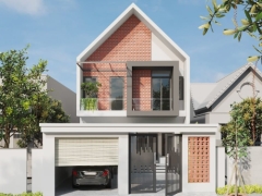 Nhà phố 2 tầng .skp đẹp