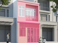 Nhà phố 2 tầng 5x12m dxf