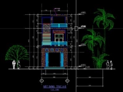 Nhà phố 2 tầng kích thước xây dựng 5x12m