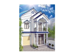 Nhà phố 2 tầng mái thái 7x18m