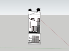 Nhà phố 3 tầng 5x15m phong cách