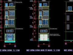 Nhà phố 3 tầng sang trọng diện tích 4x19m