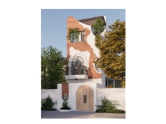 Nhà phố 3 tầng sketchup mới