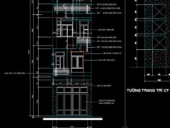 Nhà phố 4 tầng kích thước thiết kế 4x15m đầy đủ danh mục