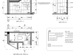 Nhà phố 4 tầng kích thước xây dựng 4.5x12m hồ sơ