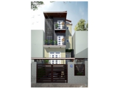 Nhà phố cấp 4 hầm 3 tầng nổi diện tích 6.3x17m