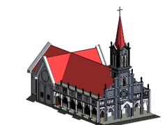 Nhà thờ Giáo hội Thiên Chúa Giáo - File REVIT