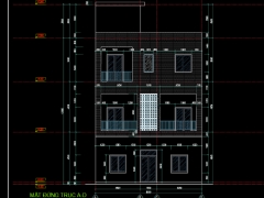 Nhà trọ 3 tầng 9.5x15.5m (full bản vẽ thi công kiến trúc, kết cấu, điện nước)