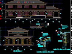 Nhà văn hóa an khánh  bản vẽ cad