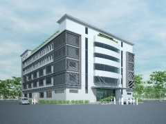 Nhà văn phòng 6 tầng Vision Factory quy mô 30.6x48.6m