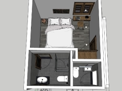 Nội thất phòng ngủ model 3d su